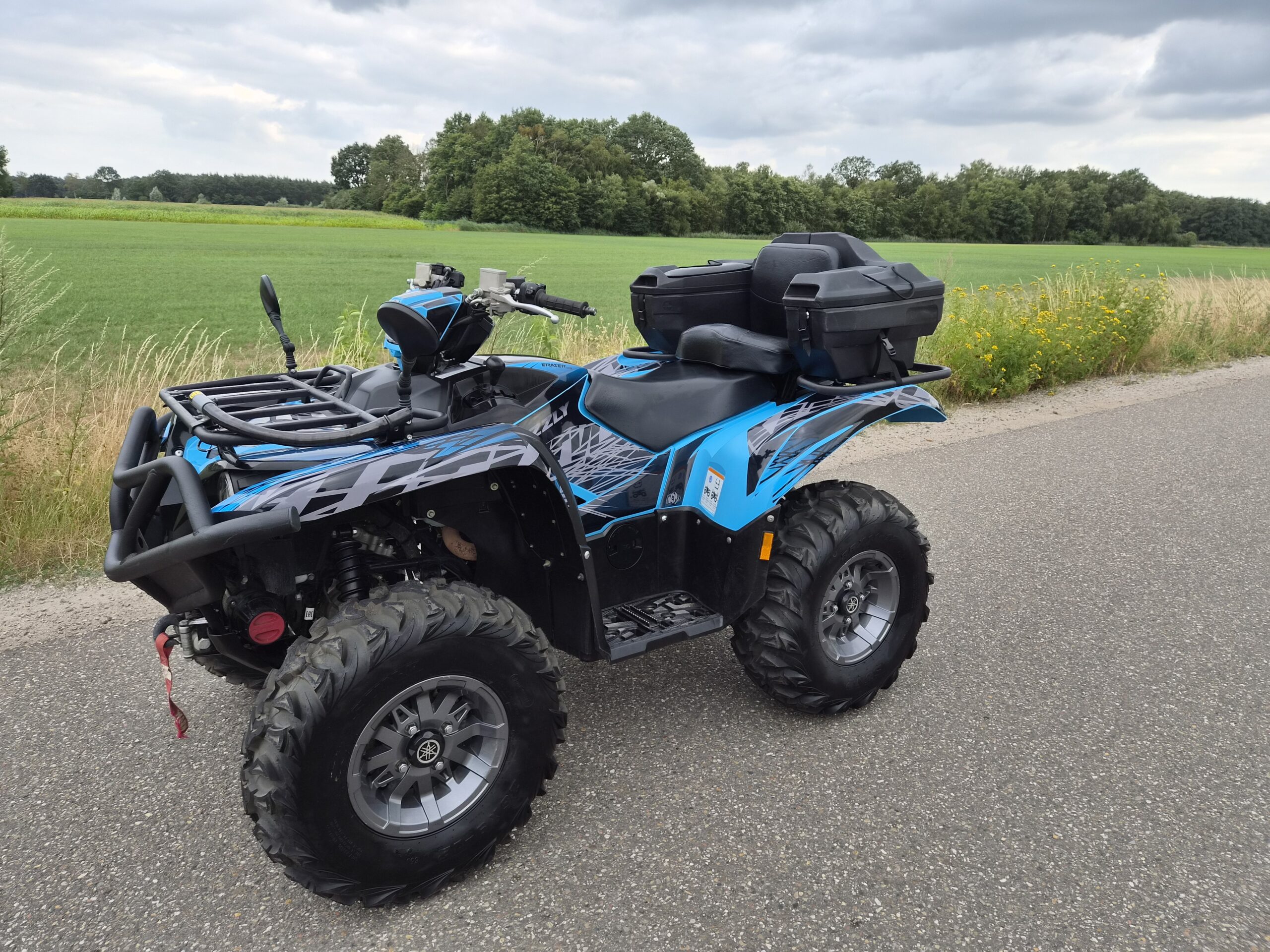 VERKOCHT Yamaha Grizzly 700 4x4 met auto kenteken - Afbeelding 9